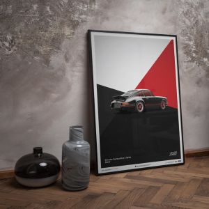 Affiche Porsche 911 RS - Noir