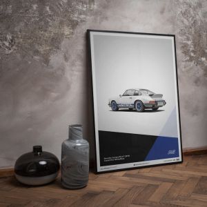 Affiche Porsche 911 RS - Blanc