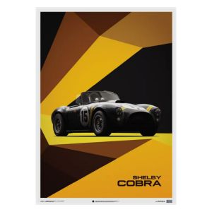 Affiche Shelby-Ford AC Cobra Mk II - Noir - 1962