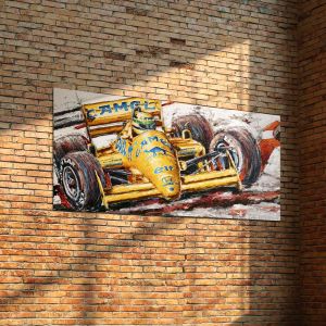 Kunstwerk Ayrton Senna Lotus #0001