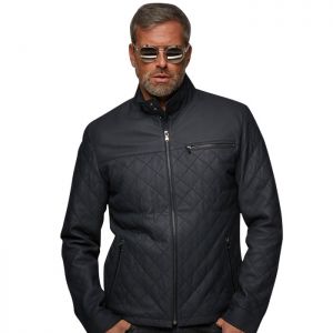 Gulf Leather Jacket Belrose indigo