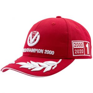Michael Schumacher Cap World Champion 2000 Limited Edition rouge