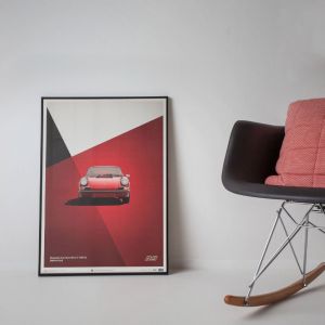 Poster Porsche 911 RS - Rosso