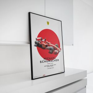 Poster Michael Schumacher - Ferrari F2002 - Japanese GP 2002