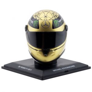 Michael Schumacher Spa 2011 Gold-Helm 1:4