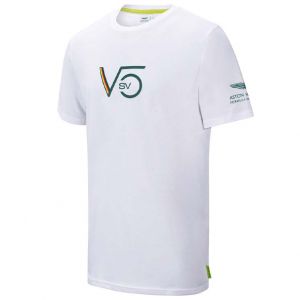 Aston Martin F1 Official Sebastian Vettel T-shirt blanc