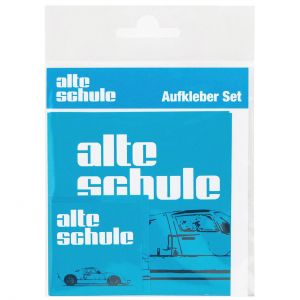 Alte Schule Sticker Set angular and round