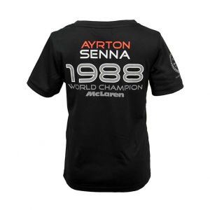 Ayrton Senna T-Shirt Enfant McLaren Champion du Monde 1988