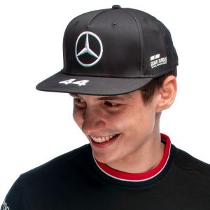 Mercedes-AMG Petronas Pilota Driver Cap Hamilton visiera piatta nero