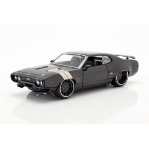 Fast & Furious Dom`s Plymouth GTX 1971 negro 1/24
