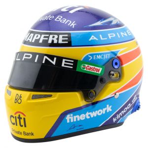 Fernando Alonso miniature helmet Formula 1 2021 1/2