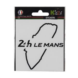 24h-Rennen Le Mans Sticker Rennstrecke schwarz
