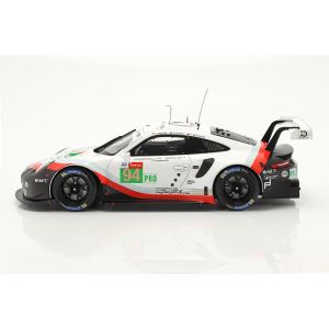 Porsche 911 (991) RSR #94 24h LeMans 2018 Dumas, Bernhard, Müller 1/18