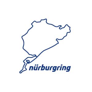 Nürburgring Sticker Nürburgring 8cm azul
