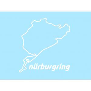 Nürburgring Sticker Nürburgring 8cm white
