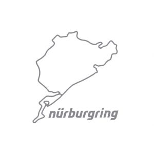 Nürburgring Aufkleber Nürburgring 8cm chrom