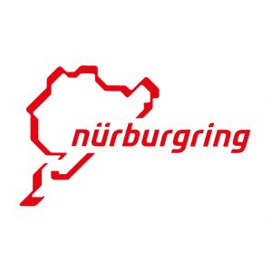 Nürburgring Sticker Nürburgring Logotipo 12cm rojo