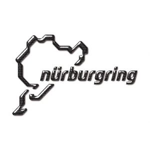 Nürburgring Sticker NRLogotipo 3D 12cm carbono