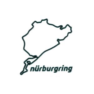 Nürburgring Sticker Nürburgring 3D 12cm carbone