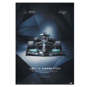 Affiche Mercedes-AMG Petronas F1 Team -  Lewis Hamilton - 2021
