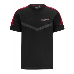 Porsche Motorsport Maglietta nero/rosso