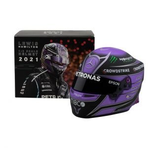 Lewis Hamilton casco in miniatura 2021 1/2