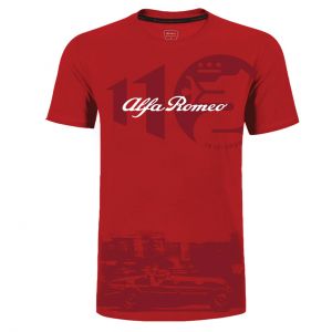 Alfa Romeo Lifestyle 110 Camiseta Classic Graphic rojo