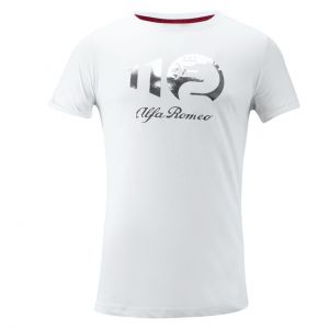 Alfa Romeo Lifestyle 110 Damen T-Shirt Metallic weiß