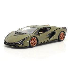 Lamborghini Sian FKP 37 Baujahr 2019 matt olivgrün 1:24