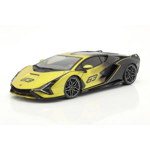 Lamborghini Sian FKP 37 #63 jaune / noir 1/18