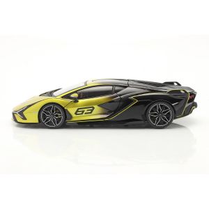 Lamborghini Sian FKP 37 #63 gelb / schwarz 1:18