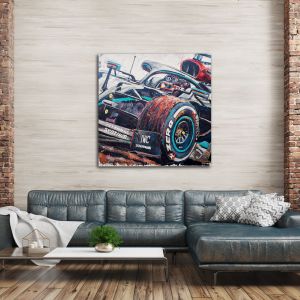Œuvre d'art Lewis Hamilton Champion du monde de Formule 1 2020 #0068