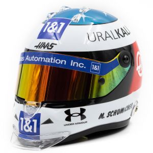 Mick Schumacher casco miniatura 2021 Versión Spa 1/2