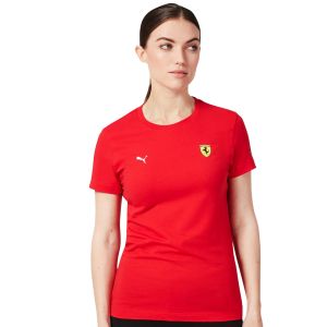 Scuderia Ferrari Damen T-Shirt kleines Logo - rot