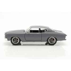 Fast & Furious Dom`s 1970 Chevrolet Chevelle SS 1/24 gris mate