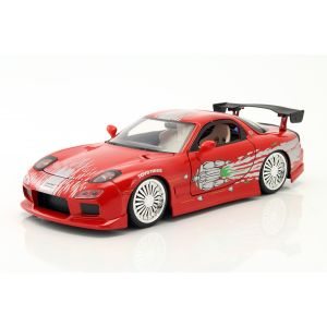 Fast & Furious Dom`s 1993 Mazda RX-7 rouge 1/24