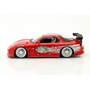 Fast & Furious Dom`s 1993 Mazda RX-7 rojo 1/24