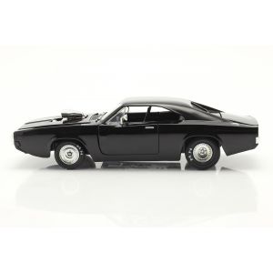 Fast & Furious Dom's Dodge Charger 1970 schwarz 1:24