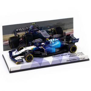 Nicholas Latifi Williams Racing FW43B Fórmula 1 GP de Bahrein 2021 Edición limitada 1/43