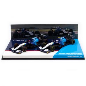 Williams Racing Team 2021 FW43B Latifi / Russell Doppel-Set Limitierte Edition 1:43