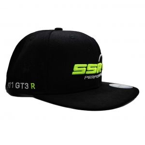 SSR Performance Cap Snapback Straight - Negro con estampado