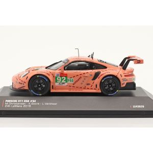 Porsche 911 RSR #92 Sieger LMGTE-Pro Klasse Pink Pig 24h LeMans 2018 1:43