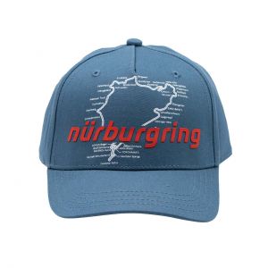 Nürburgring Gorra para niños Racetrack azul