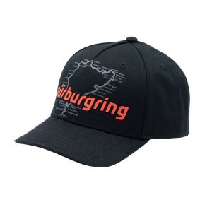 Nürburgring Gorra para niños Racetrack negro