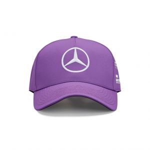 Mercedes-AMG Petronas Lewis Hamilton Casquette Driver enfant violet
