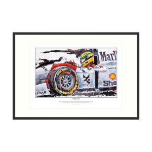 Ayrton Senna reproduction d'art McLaren 1993 par Armin Flossdorf