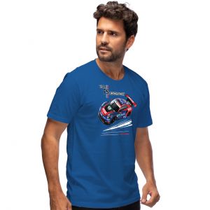 Team 75 T-Shirt Racing bleu