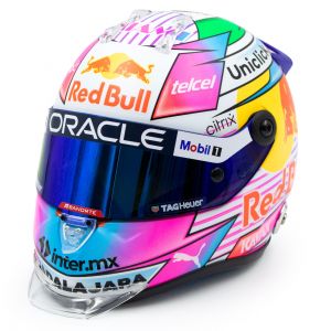 Sergio Pérez casco in miniatura Formula 1 GP di Miami 2022 1/2