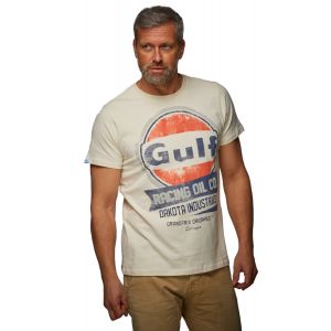 Gulf T-Shirt Oil Racing cream