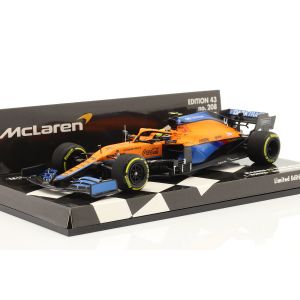 Lando Norris McLaren F1 Team MCL35M Fórmula 1 GP de Bahrein 2021 1/43